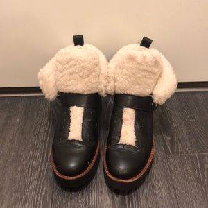Coach urban hiker boot w fluff!